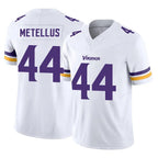 Johmsee MN.Vikings #44 Josh Metellus Player White Limited Vapor F.U.S.E. Home Game Stitched Jerseys