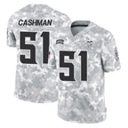 Johmsee MN.Vikings #51 Blake Cashman Player Arctic Camo Salute To Service Limited Game Stitched Jerseys