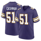 Johmsee MN.Vikings #51 Blake Cashman Player Purple Classic Home Game Stitched Jerseys