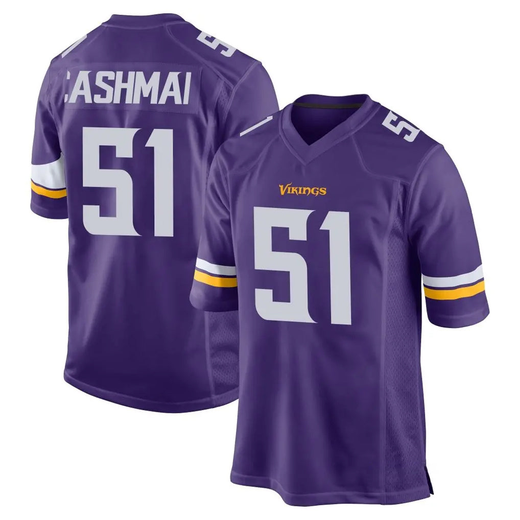 Johmsee MN.Vikings #51 Blake Cashman Player Purple Home Game Stitched Jerseys
