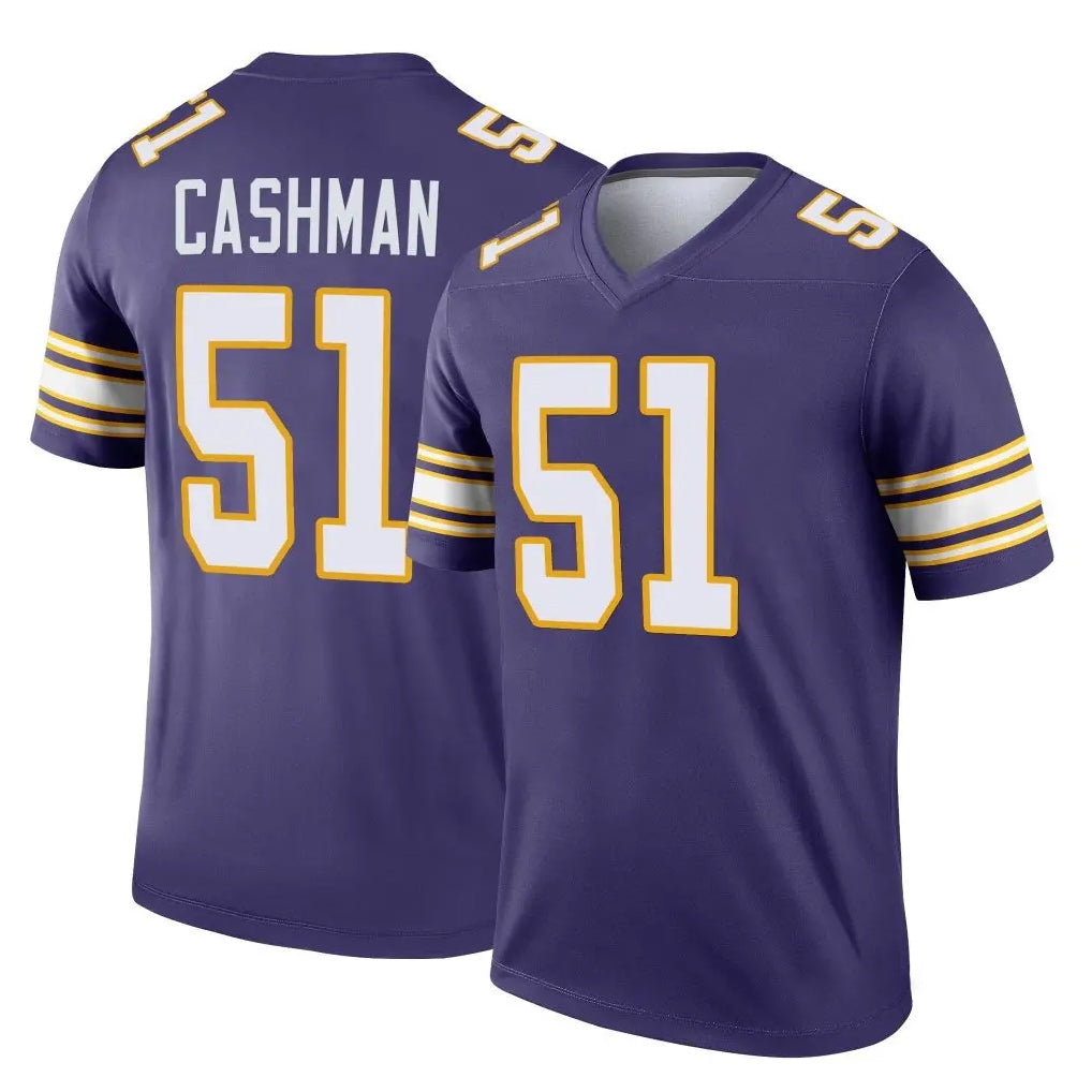 Johmsee MN.Vikings #51 Blake Cashman Player Purple Limited Classic Home Game Stitched Jerseys