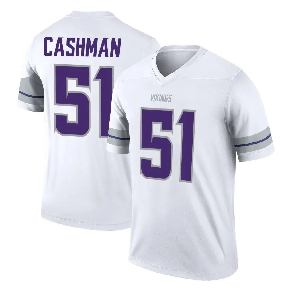 Johmsee MN.Vikings #51 Blake Cashman Player White Alternate Legend Home Game Stitched Jerseys