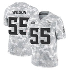 Johmsee MN.Vikings #55 Eric Wilson Player Arctic Camo Salute To Service Limited Game Stitched Jerseys