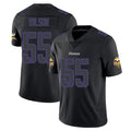 Johmsee MN.Vikings #55 Eric Wilson Player Black Impact LImited Home Game Stitched Jerseys
