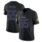 Johmsee MN.Vikings #55 Eric Wilson Player Black Impact LImited Home Game Stitched Jerseys