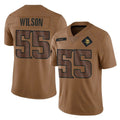 Johmsee MN.Vikings #55 Eric Wilson Player Brown Salute To Service Limited Stitched Jerseys