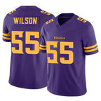 Johmsee MN.Vikings #55 Eric Wilson Player Purple Limited Alternate Vapor F.U.S.E. Home Game Stitched Jerseys