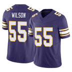 Johmsee MN.Vikings #55 Eric Wilson Player Purple Limited Classic Vapor F.U.S.E. Home Game Stitched Jerseys