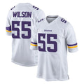 Johmsee MN.Vikings #55 Eric Wilson Player White Home Game Stitched Jerseys