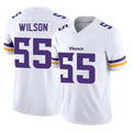 Johmsee MN.Vikings #55 Eric Wilson Player White Limited Vapor F.U.S.E. Home Game Stitched Jerseys