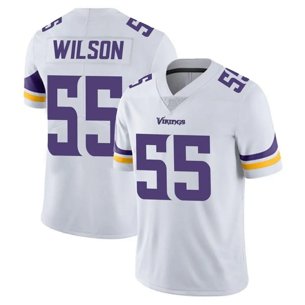 Johmsee MN.Vikings #55 Eric Wilson Player White Limited Vapor Untouchable Home Game Stitched Jerseys