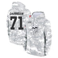 Johmsee MN.Vikings #71 Christian Darrisaw Player Arctic Camo Salute to Service Pullover Hoodies Limited Game Stitched Jerseys