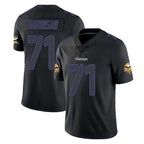 Johmsee MN.Vikings #71 Christian Darrisaw Player Black Impact LImited Home Game Stitched Jerseys