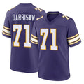 Johmsee MN.Vikings #71 Christian Darrisaw Player Purple Classic Home Game Stitched Jerseys
