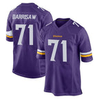 Johmsee MN.Vikings #71 Christian Darrisaw Player Purple Home Game Stitched Jerseys