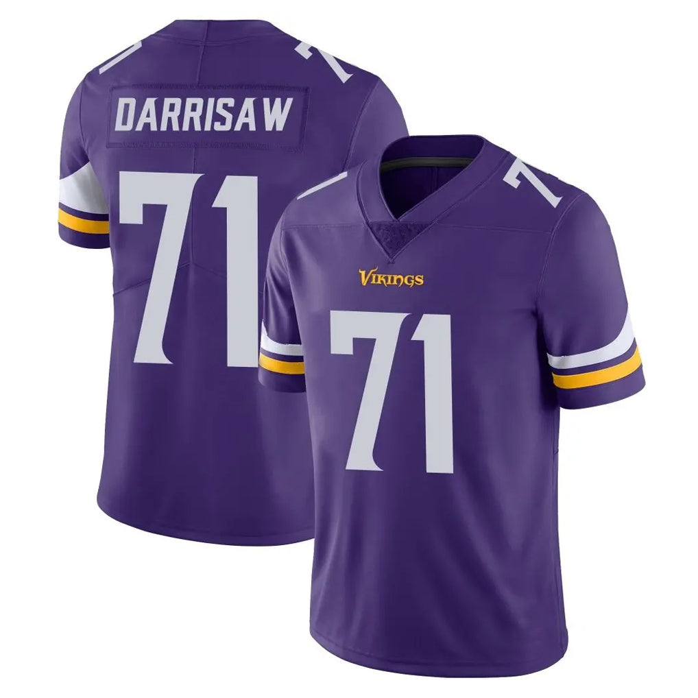 Johmsee MN.Vikings #71 Christian Darrisaw Player Purple Limited Vapor Untouchable Home Game Stitched Jerseys
