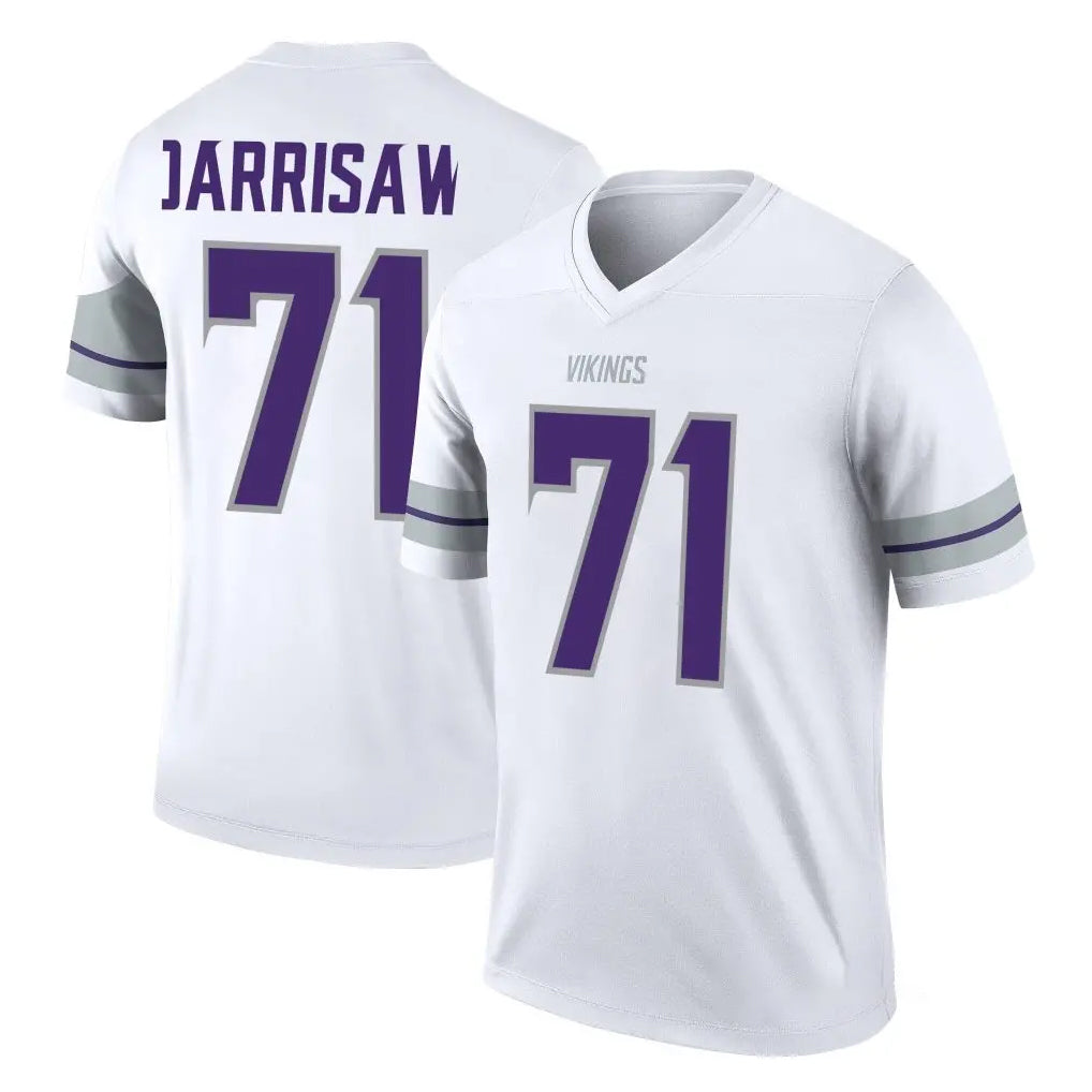 Johmsee MN.Vikings #71 Christian Darrisaw Player White Alternate Legend Home Game Stitched Jerseys