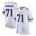 Johmsee MN.Vikings #71 Christian Darrisaw Player White Home Game Stitched Jerseys