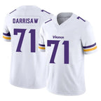 Johmsee MN.Vikings #71 Christian Darrisaw Player White Limited Vapor F.U.S.E. Home Game Stitched Jerseys