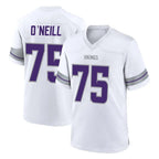 Johmsee MN.Vikings #75 Brian O'Neill Player White Alternate Home Game Stitched Jerseys