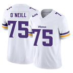 Johmsee MN.Vikings #75 Brian O'Neill Player White Limited Vapor F.U.S.E. Home Game Stitched Jerseys