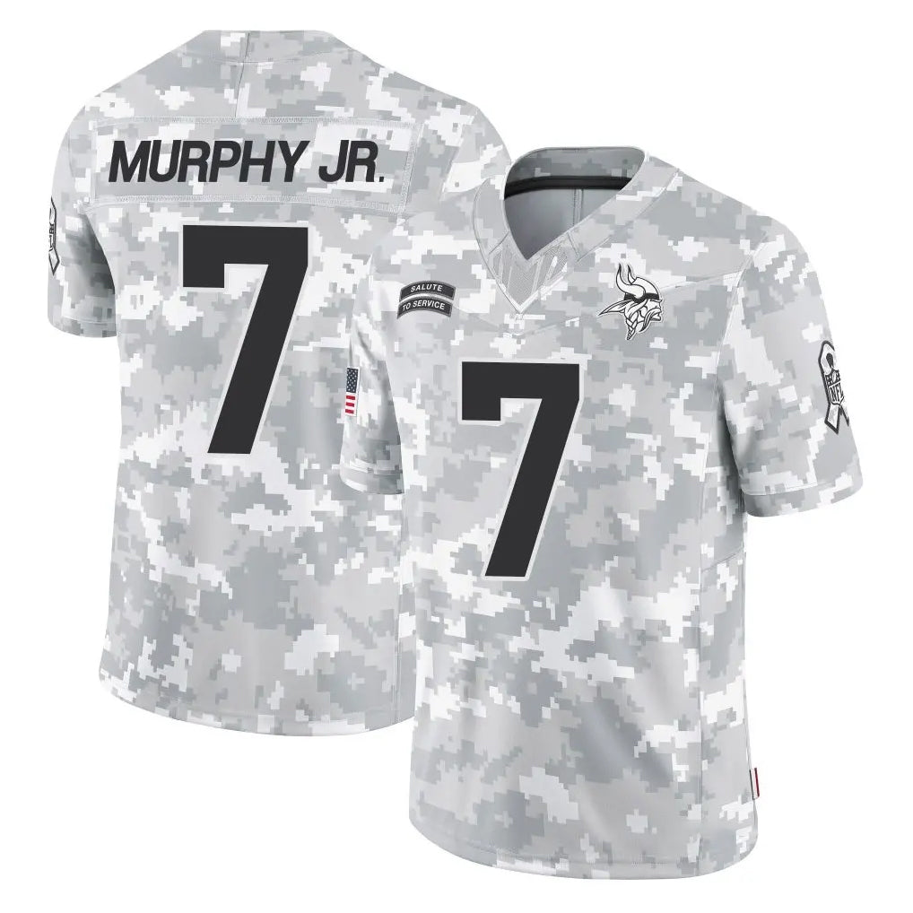 Johmsee MN.Vikings #7 Byron Murphy Jr. Player Arctic Camo Salute To Service Limited Game Stitched Jerseys