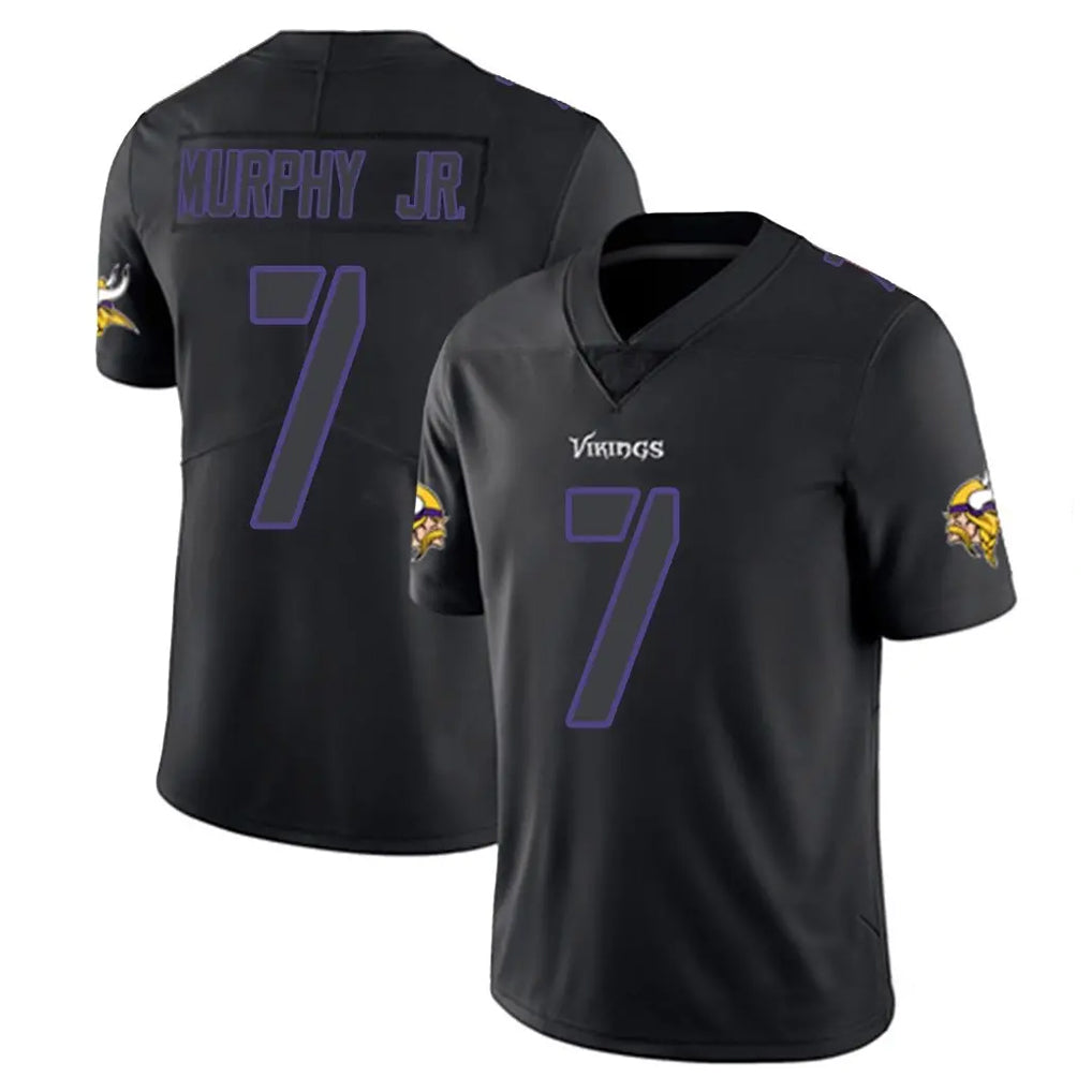 Johmsee MN.Vikings #7 Byron Murphy Jr. Player Black Impact LImited Home Game Stitched Jerseys