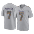 Johmsee MN.Vikings #7 Byron Murphy Jr. Player Gray Atmosphere Fashion Home Game Stitched Jerseys