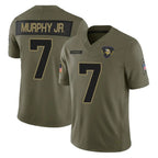 Johmsee MN.Vikings #7 Byron Murphy Jr. Player Olive 2025 Salute To Service Limited Game Stitched Jerseys