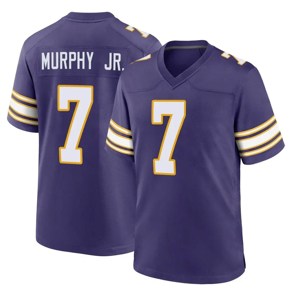 Johmsee MN.Vikings #7 Byron Murphy Jr. Player Purple Classic Home Game Stitched Jerseys