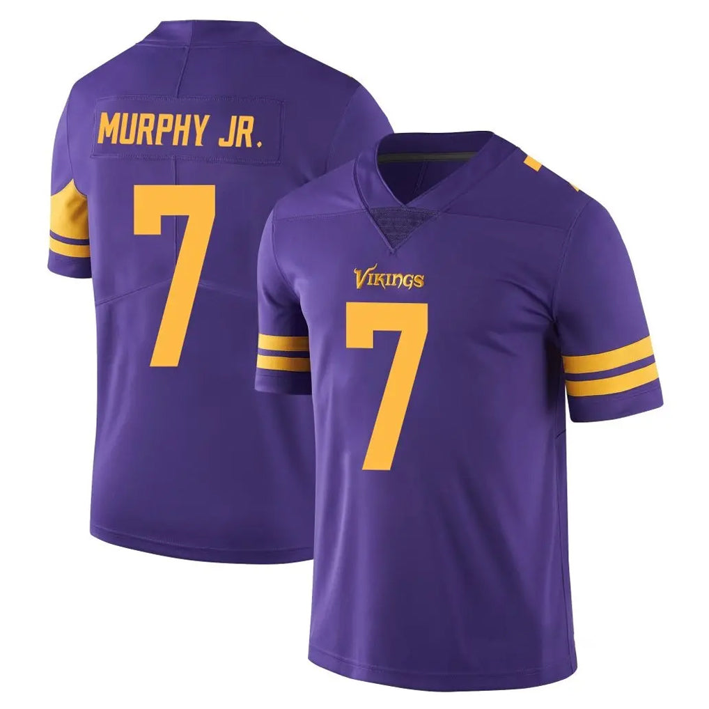 Johmsee MN.Vikings #7 Byron Murphy Jr. Player Purple Limited Color Rush Home Game Stitched Jerseys