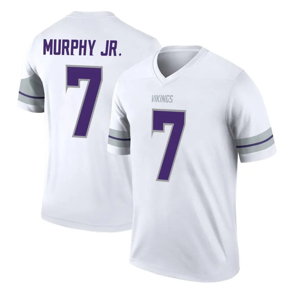 Johmsee MN.Vikings #7 Byron Murphy Jr. Player White Alternate Legend Home Game Stitched Jerseys