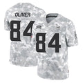 Johmsee MN.Vikings #84 Josh OliverPlayer Arctic Camo Salute To Service Limited Game Stitched Jerseys