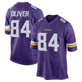 Johmsee MN.Vikings #84 Josh Oliver Player Purple Home Game Stitched Jerseys