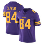 Johmsee MN.Vikings #84 Josh Oliver Player Purple Limited Color Rush Home Game Stitched Jerseys