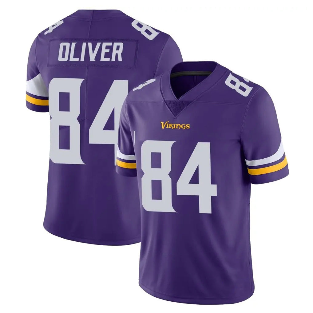 Johmsee MN.Vikings #84 Josh Oliver Player Purple Limited Vapor Untouchable Home Game Stitched Jerseys