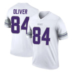 Johmsee MN.Vikings #84 Josh Oliver Player White Alternate Legend Home Game Stitched Jerseys