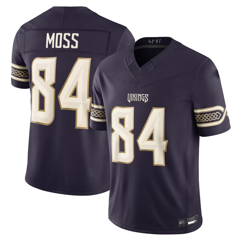 Johmsee MN.Vikings #84 Randy Moss Purple 2026 Rivalries Collection Limited Stitched Jerseys
