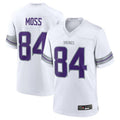 Johmsee MN.Vikings #84 Randy Moss White Alternate Retired Player Game American Stitched Jerseys