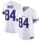 Johmsee MN.Vikings #84 Randy Moss White Alternate Retired Player American Stitched Jerseys