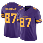 Johmsee MN.Vikings #87 T.J. Hockenson Player Purple Limited Alternate Vapor F.U.S.E. Home Game Stitched Jerseys