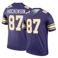 Johmsee MN.Vikings #87 T.J. Hockenson Player Purple Limited Classic Home Game Stitched Jerseys