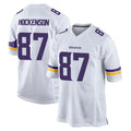 Johmsee MN.Vikings #87 T.J. Hockenson Player White Home Game Stitched Jerseys