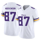 Johmsee MN.Vikings #87 T.J. Hockenson Player White Limited Vapor F.U.S.E. Home Game Stitched Jerseys