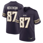 Johmsee MN.Vikings #87 T.J. Hockenson Purple 2026 Rivalries Collection Game Stitched Jerseys