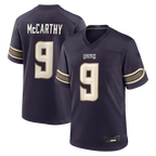 Johmsee MN.Vikings #9 J.J. McCarthy Purple 2026 Rivalries Collection Game Stitched Jerseys