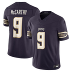 Johmsee MN.Vikings #9 J.J. McCarthy Purple 2026 Rivalries Collection Limited Stitched Jerseys