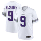 Johmsee MN.Vikings #9 J.J. McCarthy White Alternate Game Player American Stitched Jerseys