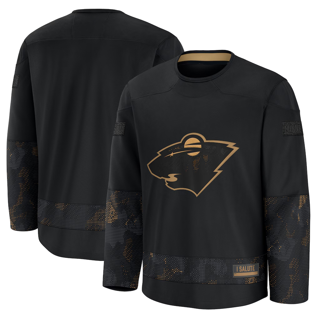 Johmsee M.Wild Black 2024 Military Appreciation Practice Jerseys