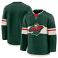 M.Wild Fanatics Home Premium Jersey - Green Stitched American Hockey Jerseys